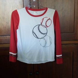 Justice Girl's Size 12 Softball Shirt